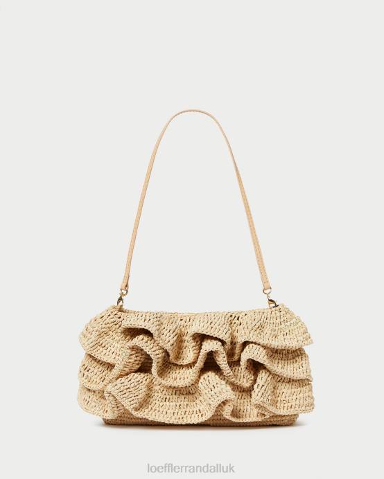 Bags X82V375 Natural Women Loeffler Randall Odette Ruffle Clutch