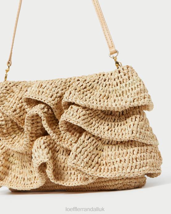 Bags X82V375 Natural Women Loeffler Randall Odette Ruffle Clutch