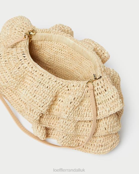 Bags X82V375 Natural Women Loeffler Randall Odette Ruffle Clutch