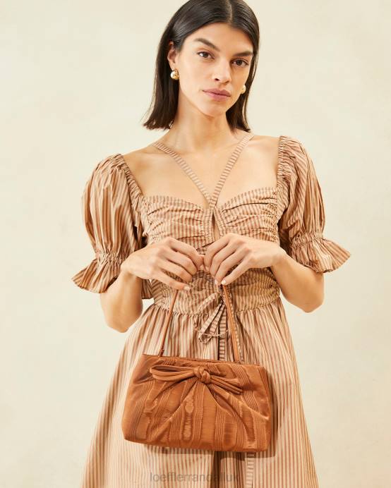 Bags X82V379 Nutmeg Women Loeffler Randall Iona Puffed Bow Clutch