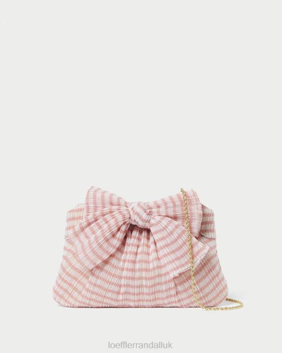 Bags X82V380 Soft Pink Gingham Women Loeffler Randall Rayne Bow Clutch