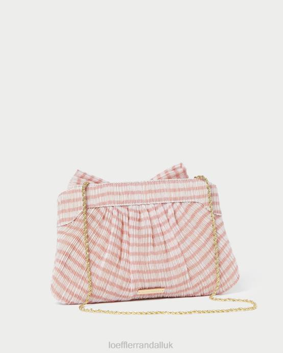 Bags X82V380 Soft Pink Gingham Women Loeffler Randall Rayne Bow Clutch