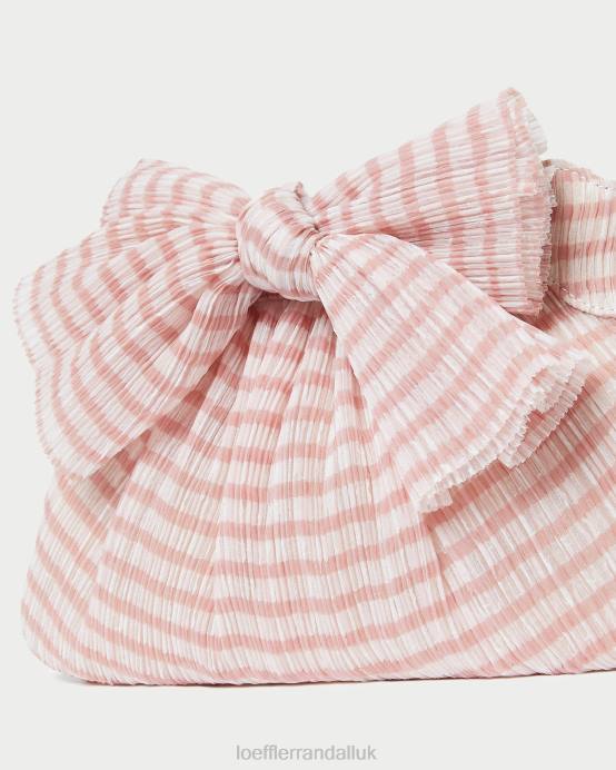 Bags X82V380 Soft Pink Gingham Women Loeffler Randall Rayne Bow Clutch