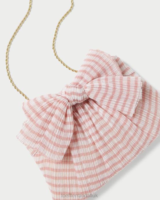 Bags X82V380 Soft Pink Gingham Women Loeffler Randall Rayne Bow Clutch
