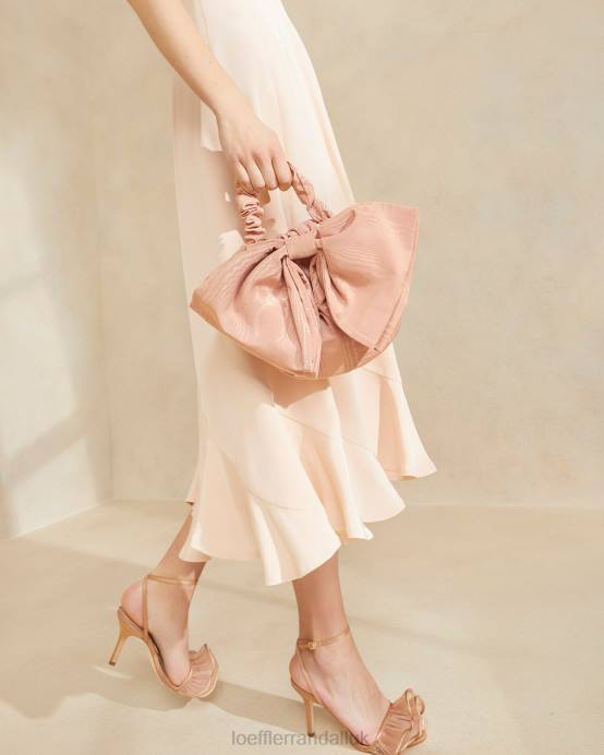 Bags X82V381 Blush Women Loeffler Randall Sierra Mini Bow Clutch