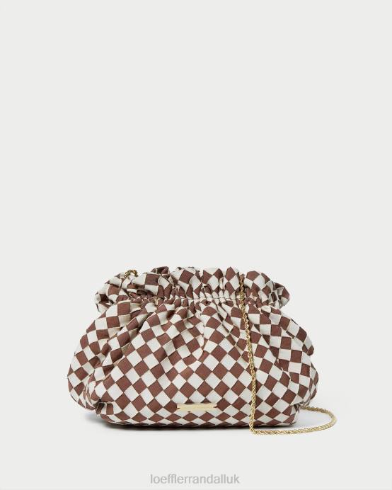 Bags X82V383 Brown/Cream Women Loeffler Randall Willa Mini Pouch
