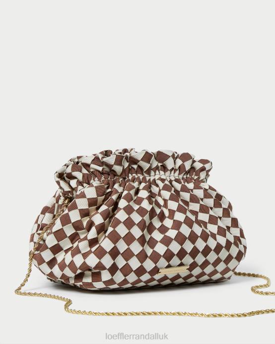 Bags X82V383 Brown/Cream Women Loeffler Randall Willa Mini Pouch