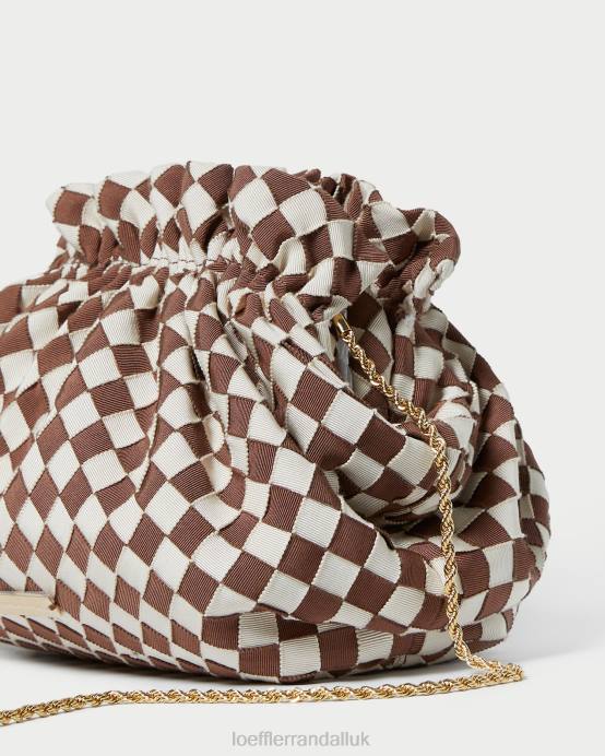 Bags X82V383 Brown/Cream Women Loeffler Randall Willa Mini Pouch