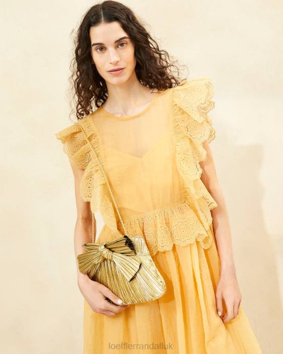 Bags X82V384 Oro Women Loeffler Randall Rayne Bow Clutch