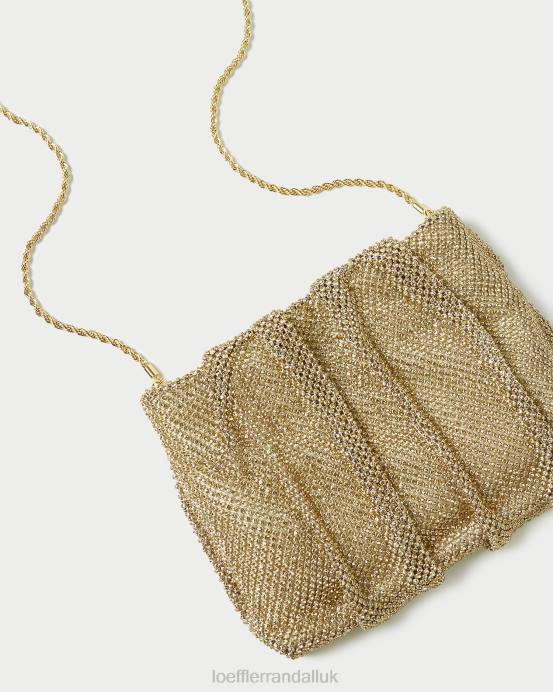 Bags X82V385 Hay Women Loeffler Randall Ember Diamante Gathered Clutch