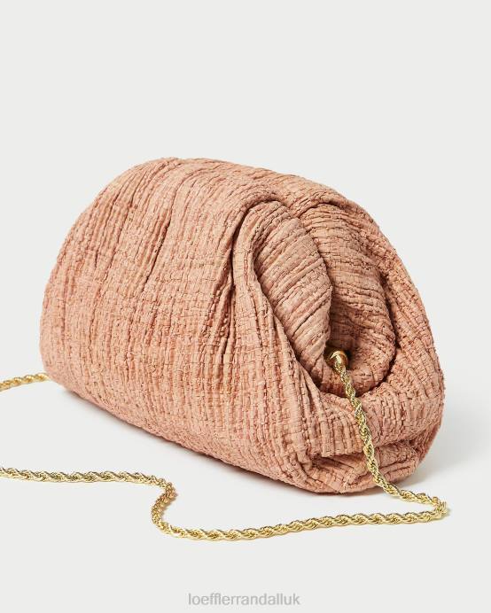 Bags X82V387 Blush Women Loeffler Randall Bailey Pleated Dome Clutch