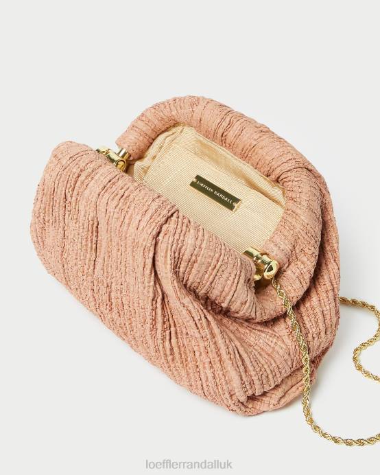 Bags X82V387 Blush Women Loeffler Randall Bailey Pleated Dome Clutch