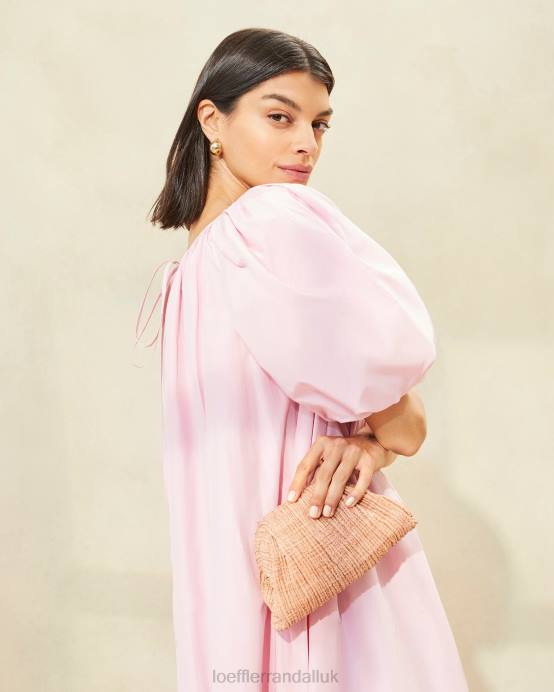 Bags X82V387 Blush Women Loeffler Randall Bailey Pleated Dome Clutch