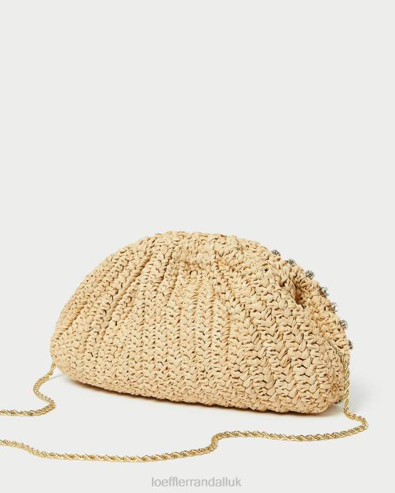 Bags X82V389 Natural/Clear Women Loeffler Randall Bailey Dome Clutch