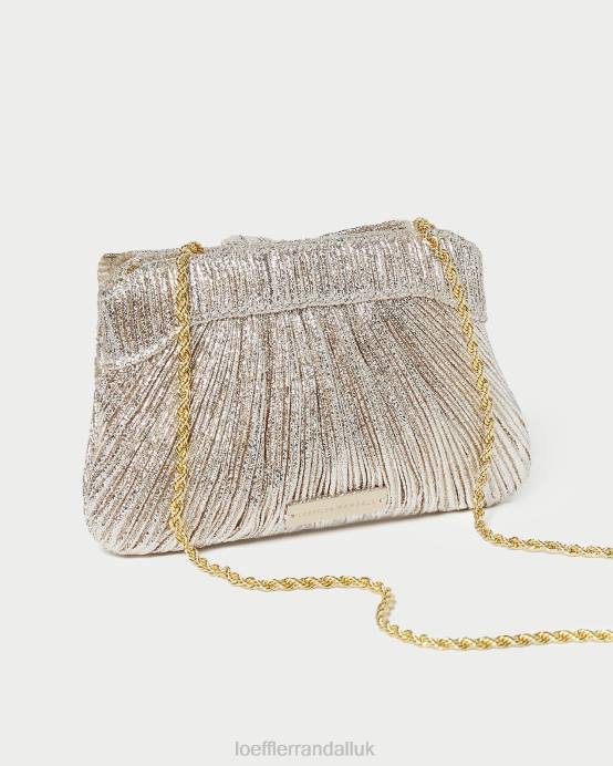 Bags X82V395 Champagne Women Loeffler Randall Rochelle Mini Bow Clutch
