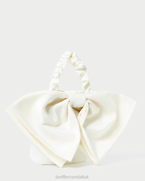 Bags X82V396 Cream Women Loeffler Randall Sierra Mini Bow Clutch