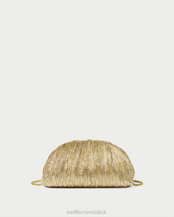 Bags X82V397 Oro Women Loeffler Randall Bailey Pleated Dome Clutch