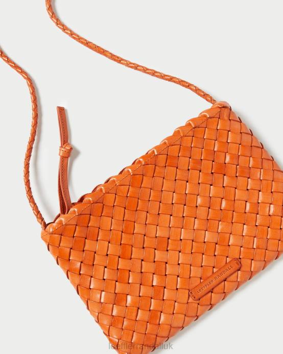 Bags X82V329 Tangerine Women Loeffler Randall Marison Woven Crossbody
