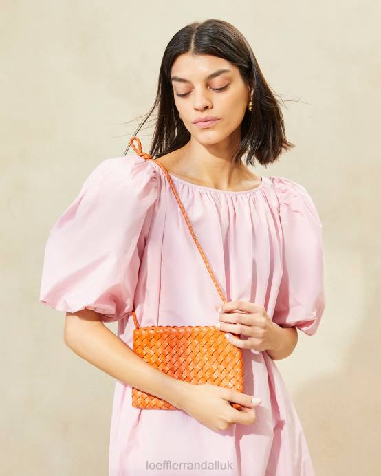 Bags X82V329 Tangerine Women Loeffler Randall Marison Woven Crossbody