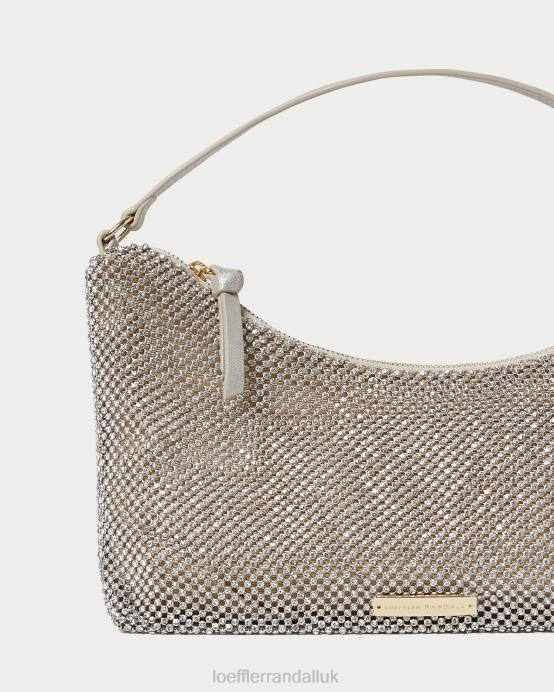 Bags X82V399 Gold Women Loeffler Randall Cam Diamante Baguette Bag