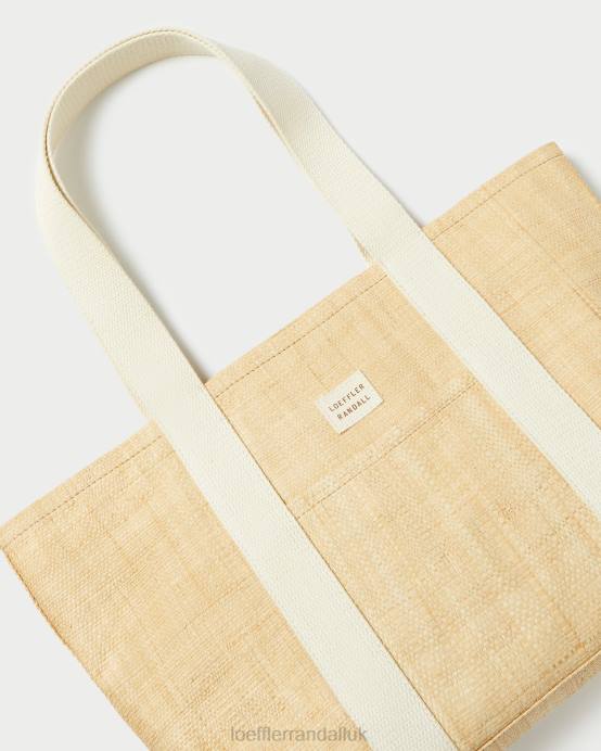Bags X82V316 Natural Raffia Women Loeffler Randall Bennett Medium Tote