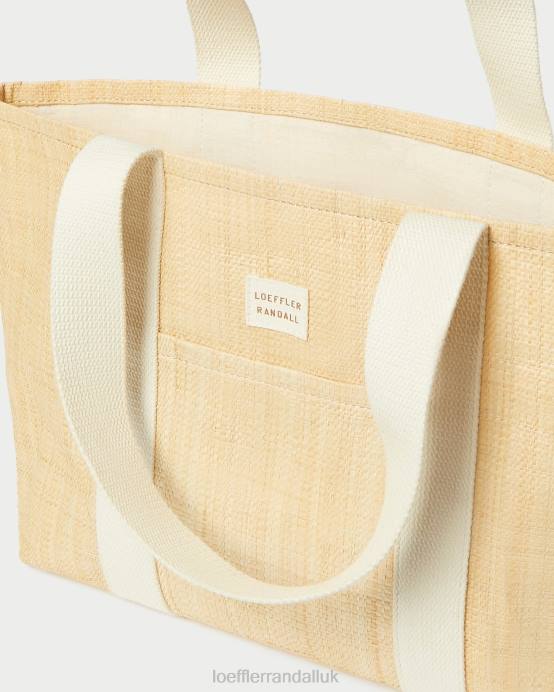 Bags X82V316 Natural Raffia Women Loeffler Randall Bennett Medium Tote