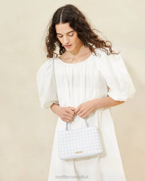 Bags X82V317 Light Blue/Cream Women Loeffler Randall Minnow Mini Tote