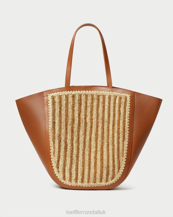 Bags X82V321 Natural/Brown/Cognac Women Loeffler Randall Katia Winged Tote