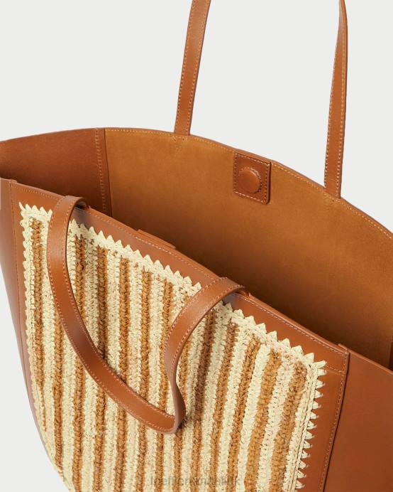 Bags X82V321 Natural/Brown/Cognac Women Loeffler Randall Katia Winged Tote