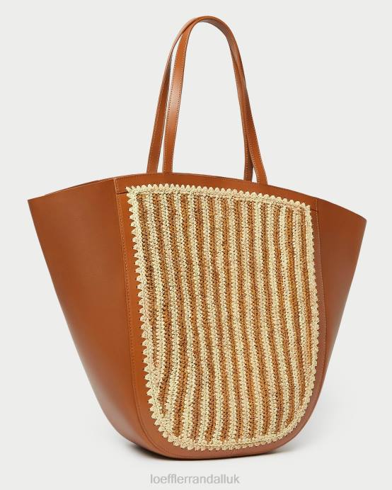 Bags X82V321 Natural/Brown/Cognac Women Loeffler Randall Katia Winged Tote