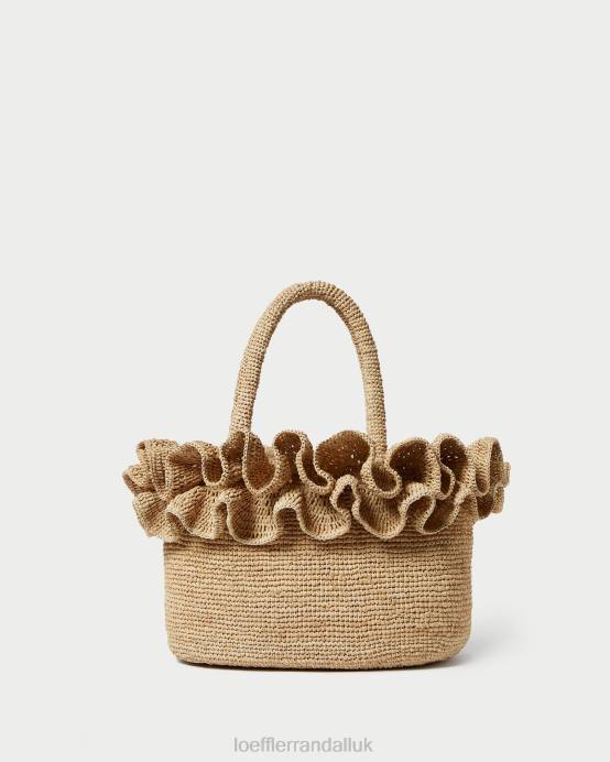 Bags X82V322 Natural Women Loeffler Randall Lori Raffia Ruffle Tote