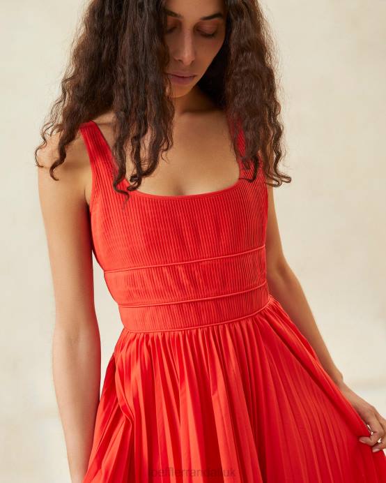 Clothes X82V180 Poppy Women Loeffler Randall Bea Pleated Dress