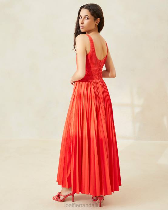 Clothes X82V180 Poppy Women Loeffler Randall Bea Pleated Dress
