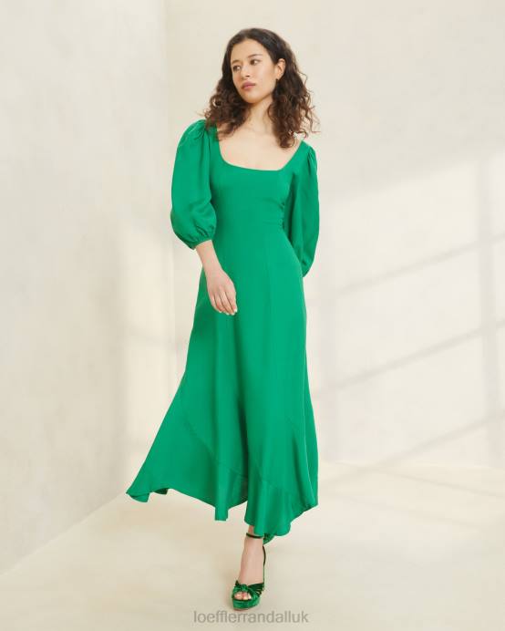 Clothes X82V185 Emerald Women Loeffler Randall Carmina Curve Dress
