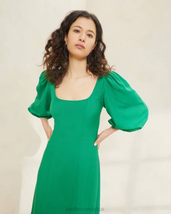 Clothes X82V185 Emerald Women Loeffler Randall Carmina Curve Dress