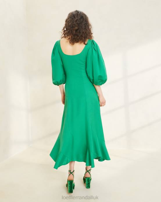 Clothes X82V185 Emerald Women Loeffler Randall Carmina Curve Dress