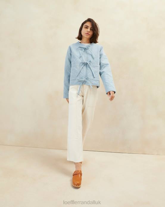 Clothes X82V258 Light Denim Women Loeffler Randall Emmett Barn Jacket