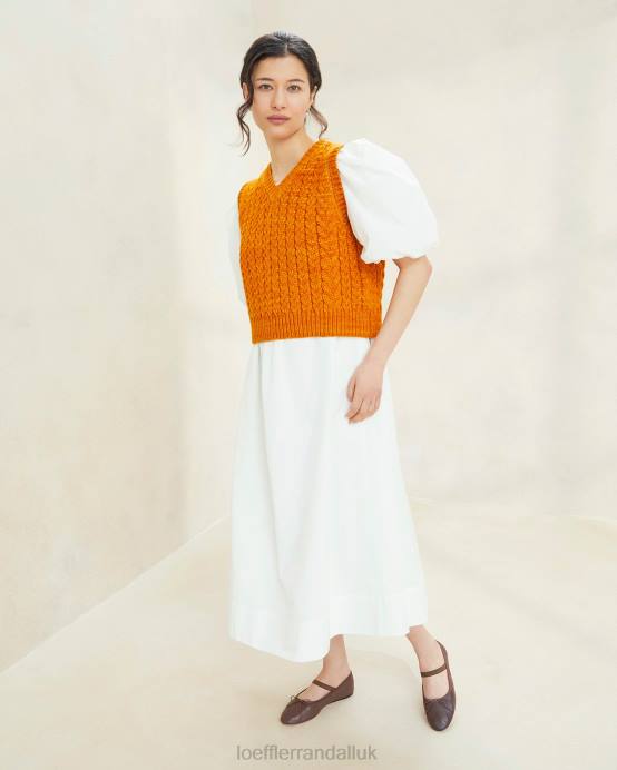Clothes X82V256 Sunset Women Loeffler Randall Rosie Chunky Sweater Vest