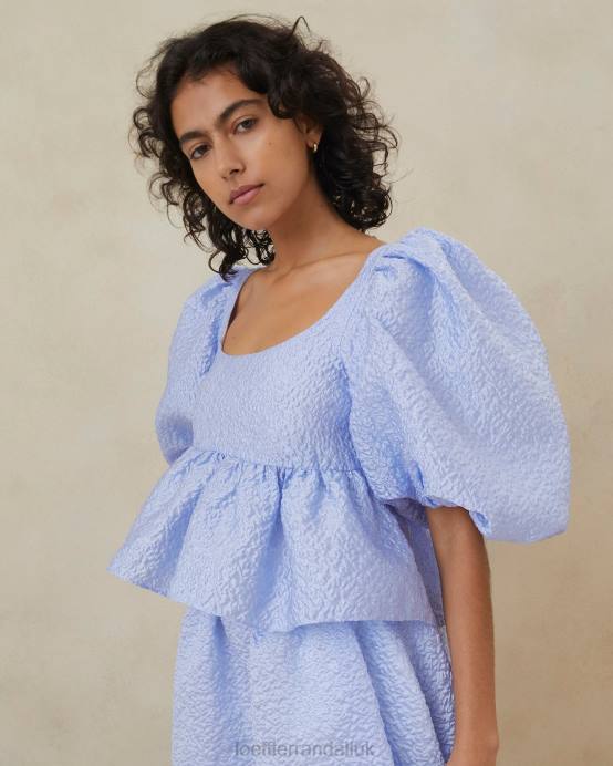 Clothes X82V250 Blue Women Loeffler Randall Jessalyn Quilted Top