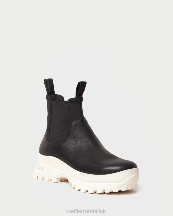 Shoes X82V280 Black/White Women Loeffler Randall Tara Cream Weather Boot