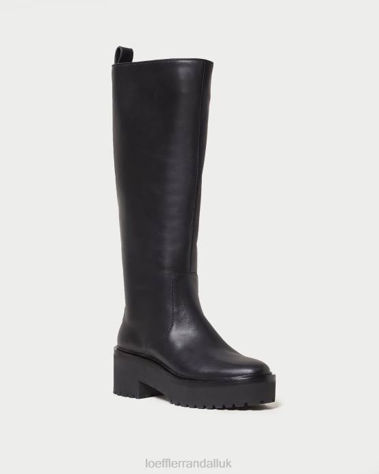Shoes X82V290 Black Women Loeffler Randall Carlee Tall Lug Boot