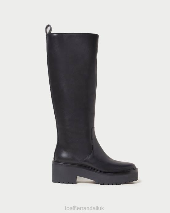 Shoes X82V290 Black Women Loeffler Randall Carlee Tall Lug Boot