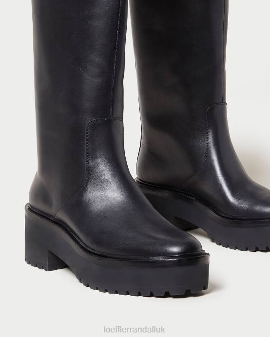Shoes X82V290 Black Women Loeffler Randall Carlee Tall Lug Boot
