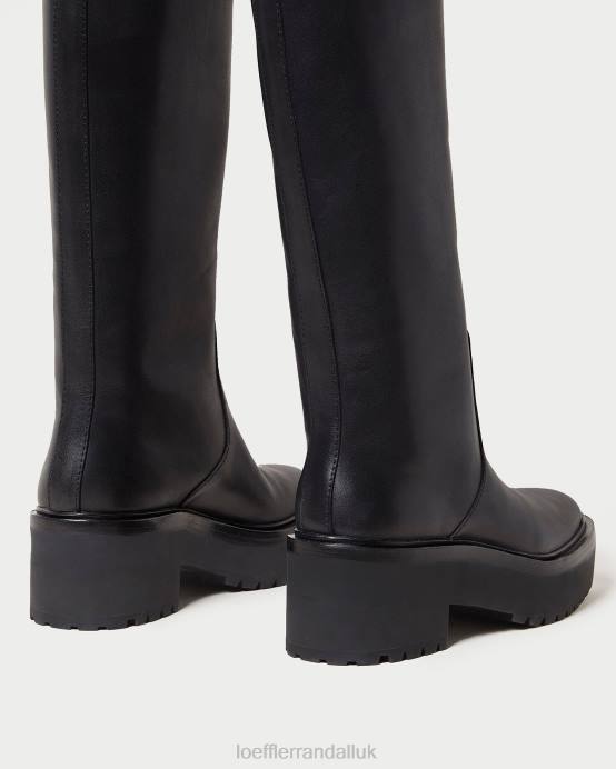 Shoes X82V290 Black Women Loeffler Randall Carlee Tall Lug Boot