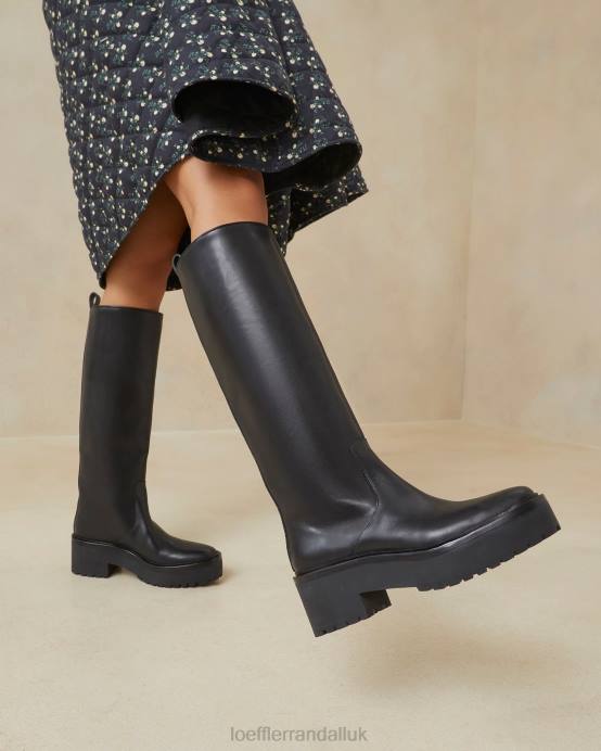 Shoes X82V290 Black Women Loeffler Randall Carlee Tall Lug Boot