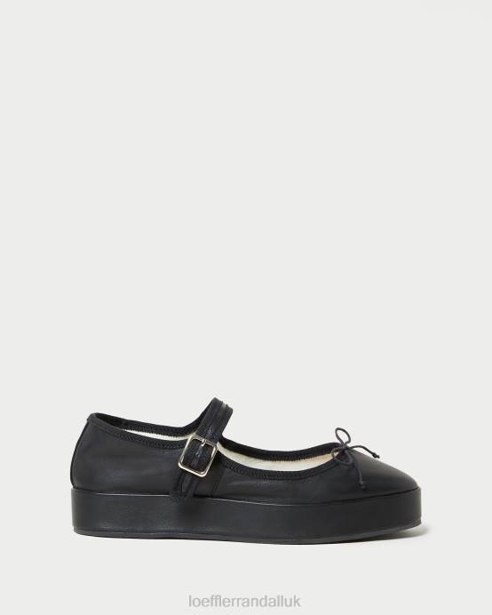 Shoes X82V297 Black Women Loeffler Randall Leah Platform Mary Jane