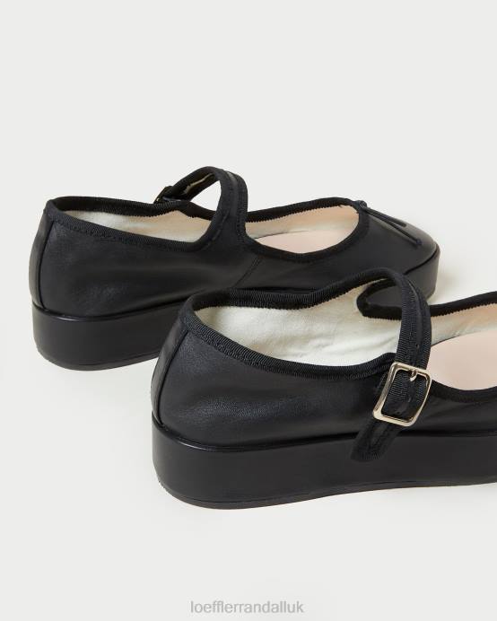 Shoes X82V297 Black Women Loeffler Randall Leah Platform Mary Jane