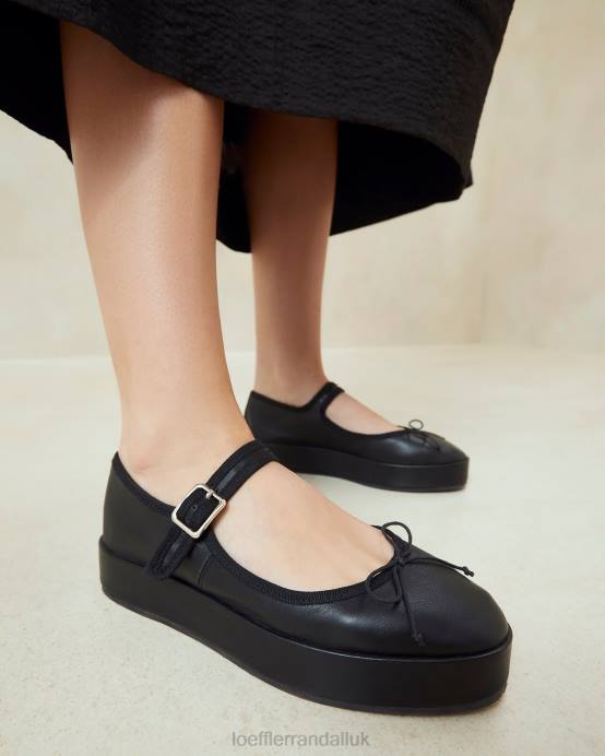 Shoes X82V297 Black Women Loeffler Randall Leah Platform Mary Jane
