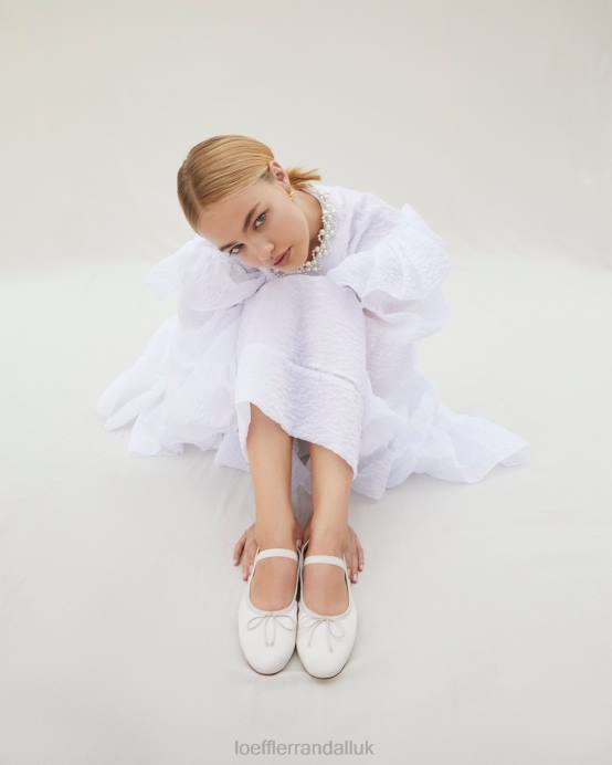 Shoes X82V300 Cream Women Loeffler Randall Leonie Ballet Flat