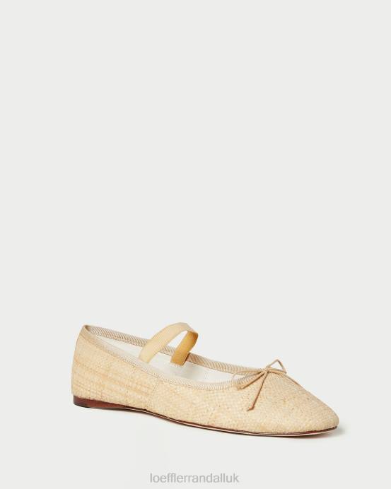 Shoes X82V302 Natural Women Loeffler Randall Leonie Ballet Flat